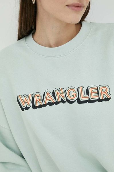 Світшот Wrangler Logo Regular Fit Зелений S W6R4HAX6U W6R4HAX6U фото