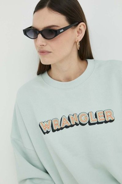 Світшот Wrangler Logo Regular Fit Зелений S W6R4HAX6U W6R4HAX6U фото