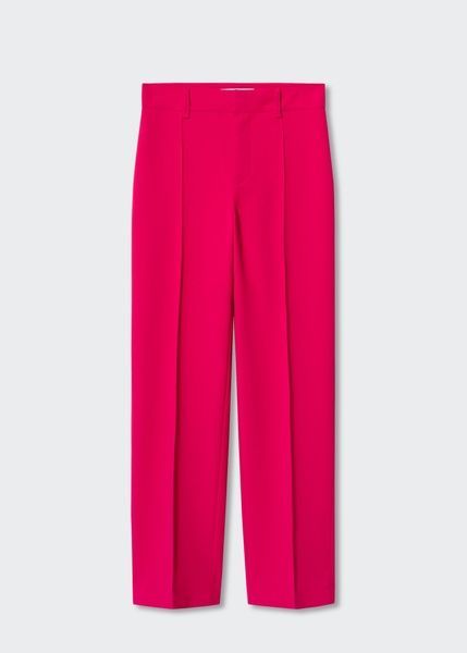 Штани MANGO Maca Straight Suit Фуксія EUR32 37085145 37085145 фото
