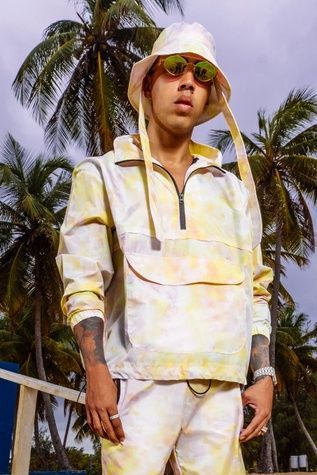 Анорак Boohoo TIE DYE OVERSIZED Жовтий M MZZ34776 MZZ34776 фото
