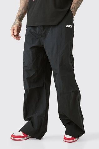 Штани Boohoo Tall Oversized OFCL Parachute Чорний 2XL BMM83296 BMM83296 фото