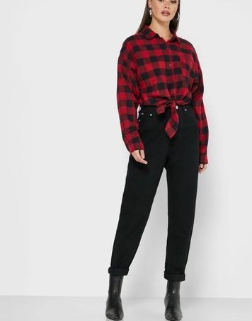 Джинси Missguided Riot High Rise Mom Чорний EU36 G1807516 G1807516 фото