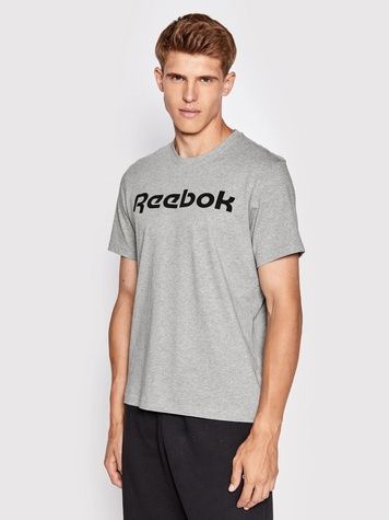 Футболка Reebok Graphic Linear Logo Сірий M FP9162 FP9162 фото