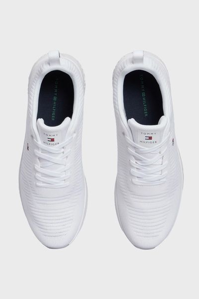 Кросівки Tommy Hilfiger Сorporate Knit Rib Runner Білий 44 FM0FM02838 FM0FM02838-WHITE фото