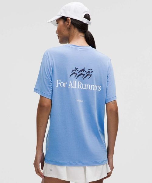 Футболка для тренувань Lululemon Run Graphic Блакитний US10/XL LW3IRUS LW3IRUS фото
