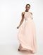 Сукня максі ASOS DESIGN Bridesmaid Pleated Pinny Рожевий UK4 1890656 1890656 фото 1