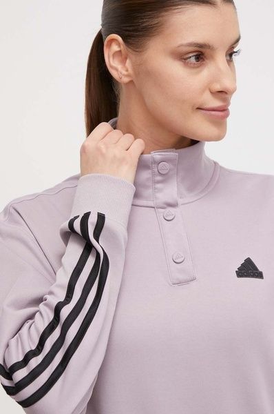 Світшот adidas Iconic Wrapping 3-Stripes Фіолетовий L IT4827 IT4827 фото
