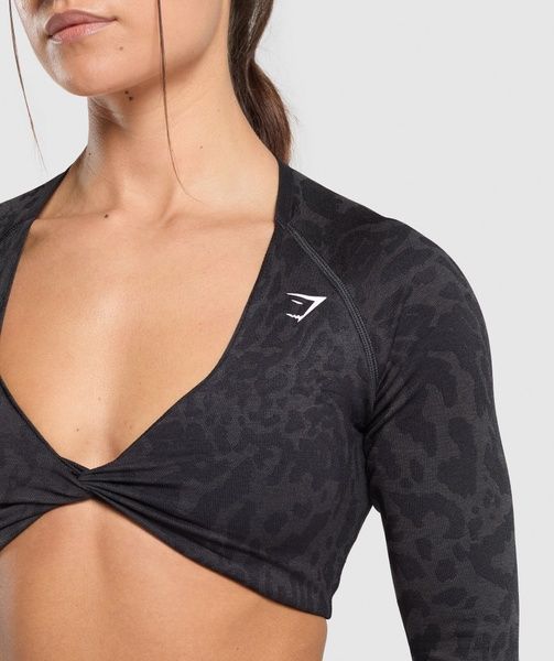 Топ Gymshark Adapt Safari Long Sleeve Чорний M B9A5B-BCCJ B9A5B-BCCJ фото