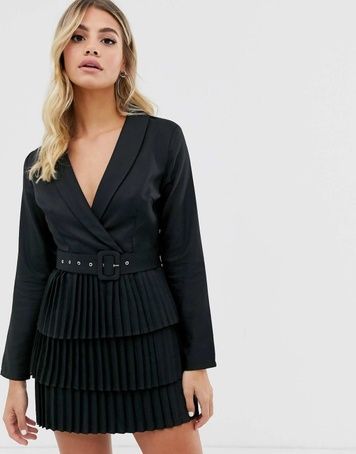 Сукня-блейзер In The Style with Pleated Чорний EU38 1550633 1550633 фото