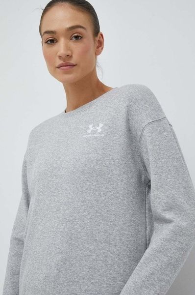 Світшот Under Armour Essential Fleece Crew Сірий M 1373032 1373032 фото