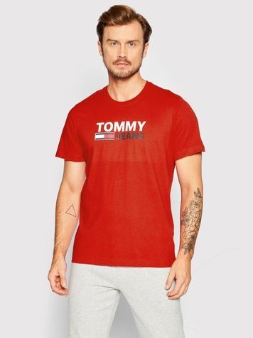Футболка Tommy Jeans Logo Corp Червоний XL DM0DM15379 DM0DM15379 фото