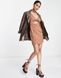 Міні сукня Asos Structured Twist Front Мокко EU36 107338686 107338686 фото 4
