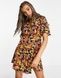 Cукня-міні ASOS DESIGN із зав'язками та квітковим принтом Чорний EU38 107918460 107918460 фото 1