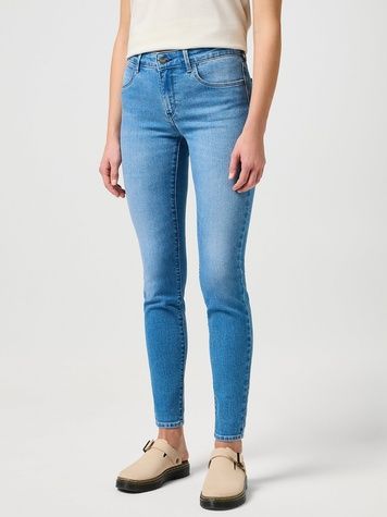 Джинси Wrangler Skinny True Enough Блакитний W28L32 112351061 112351061 фото