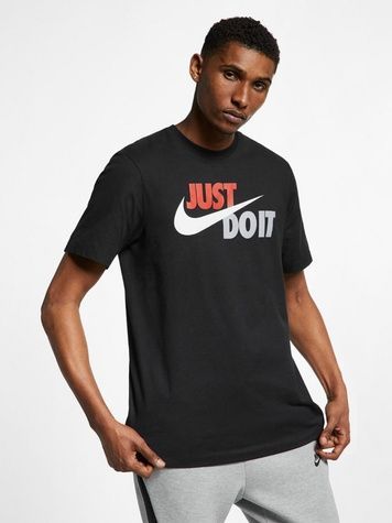Футболка Nike Just Do It Swoosh Чорний XL AR5006-010 AR5006-010 фото