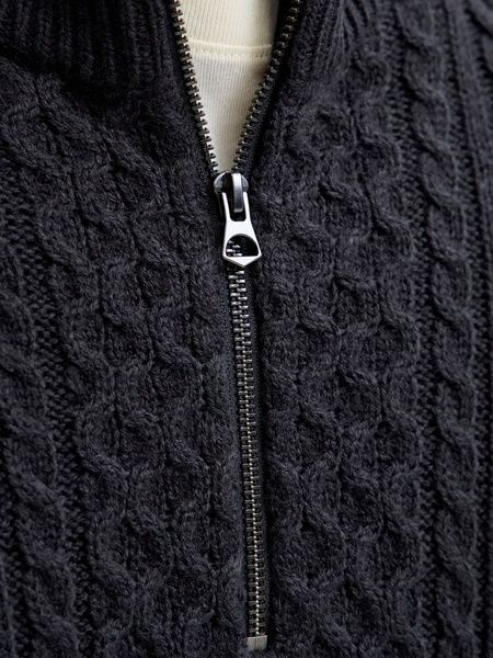 Светер Jack&Jones Blusean Cable Half Zip Синій S 12283487 12283487 фото