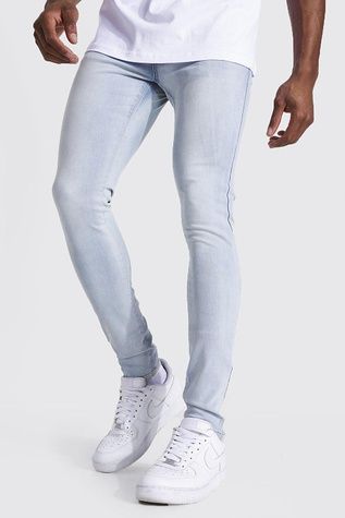 Джинси boohoo Super Skinny Stretch Jeans Блакитний 36 MZZ04602 MZZ04602 фото