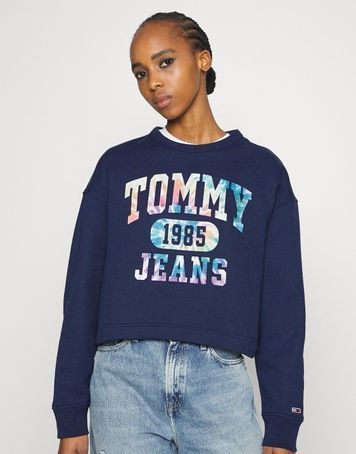 Світшот Tommy Jeans Logo W Синій L DW0DW12048 DW0DW12048 фото