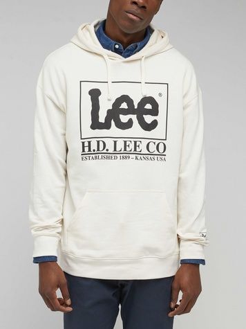 Худі Lee Loose Logo Білий M LL17FTNQ LL17FTNQ фото