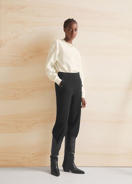 Штани Mango Dorado Cropped Чорний XL 37005137 37005137 фото