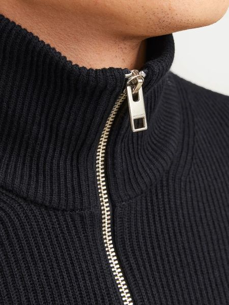 Светер Jack&Jones Perfect Half Zip Чорний 2XL 12257773 12257773 02 фото